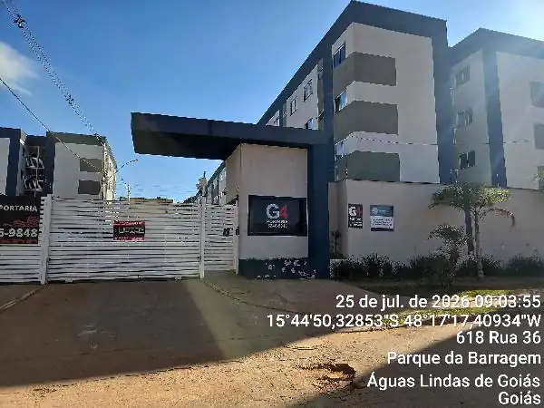 Apartamento em PARQUE DA BARRAGEM SETOR 11, AGUAS LINDAS DE GOIAS - GO