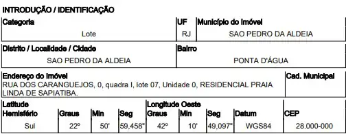 Terreno em PRAIA LINDA, SAO PEDRO DA ALDEIA - RJ