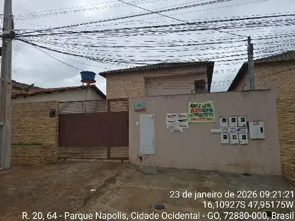 Apartamento em PARQUE NAPOLIS A, CIDADE OCIDENTAL - GO