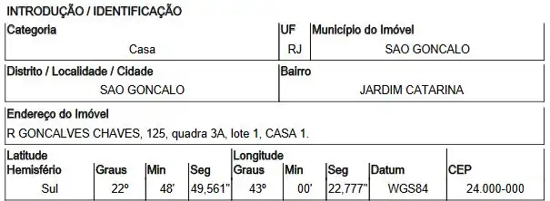 Casa em JARDIM CATARINA, SAO GONCALO - RJ