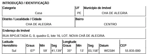 Casa em CHA DE ALEGRIA, CHA DE ALEGRIA - PE