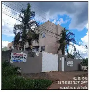 Apartamento em PARQUE DA BARRAGEM SETOR 12, AGUAS LINDAS DE GOIAS - GO