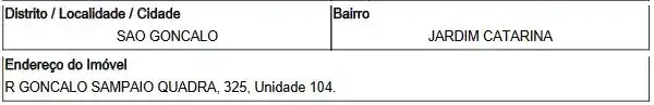Apartamento em JARDIM CATARINA, SAO GONCALO - RJ
