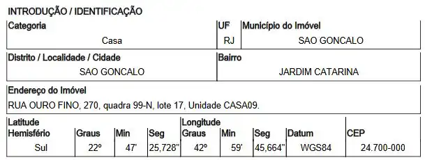 Casa em JARDIM CATARINA, SAO GONCALO - RJ