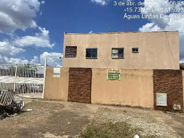 Apartamento em PARQUE DA BARRAGEM SETOR 16, AGUAS LINDAS DE GOIAS - GO