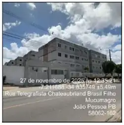 Apartamento em MUCUMAGRO, JOAO PESSOA - PB