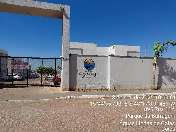 Apartamento em PARQUE DA BARRAGEM SETOR 12, AGUAS LINDAS DE GOIAS - GO