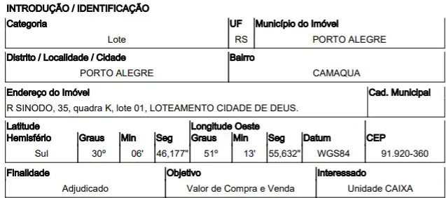 Terreno em CAMAQUA, PORTO ALEGRE - RS