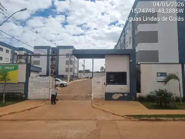 Apartamento em PARQUE DA BARRAGEM SETOR 11, AGUAS LINDAS DE GOIAS - GO