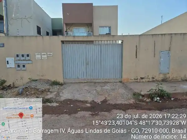 Apartamento em JARDIM DA BARRAGEM IV, AGUAS LINDAS DE GOIAS - GO