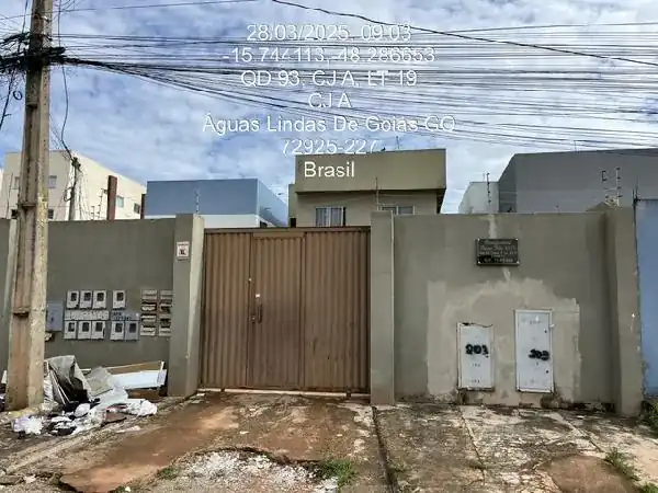 Apartamento em PARQUE DA BARRAGEM SETOR 11, AGUAS LINDAS DE GOIAS - GO
