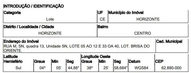 Terreno em DOURADO, HORIZONTE - CE