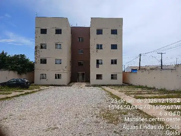Apartamento em PARQUE DA BARRAGEM SETOR 12, AGUAS LINDAS DE GOIAS - GO