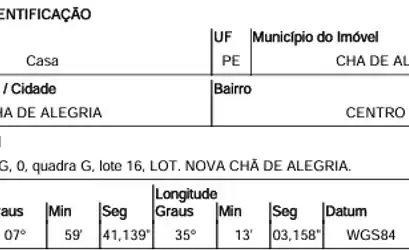 Casa em CHA DE ALEGRIA - PE