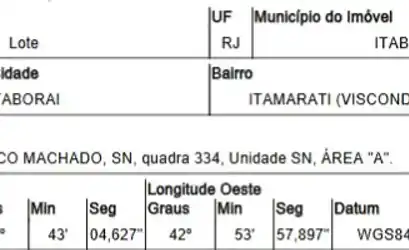 Terreno em ITABORAI - RJ