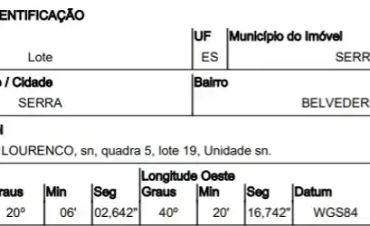 Terreno em SERRA - ES