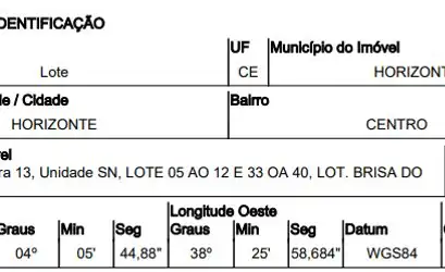 Terreno em HORIZONTE - CE