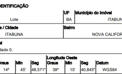 Terreno em ITABUNA - BA