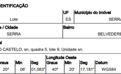 Terreno em SERRA - ES