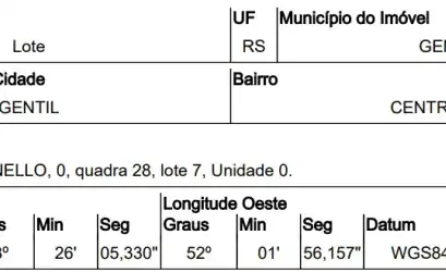 Terreno em GENTIL - RS